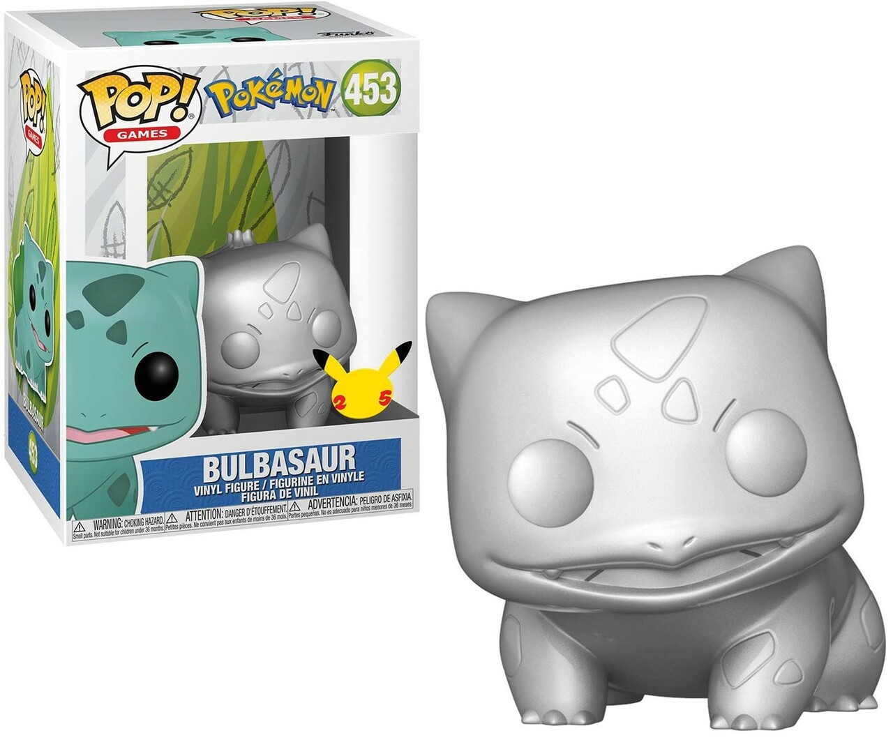 10 inch metallic bulbasaur